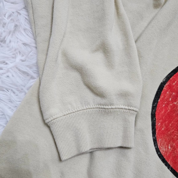 The Rolling Stones Women's Light Yellow Graphic Crewneck Sweatshirt.‎ Size M - Picture 5 of 8